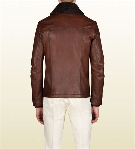 gucci cotton jacket shearling collar and cuffs|genuine Gucci collar.